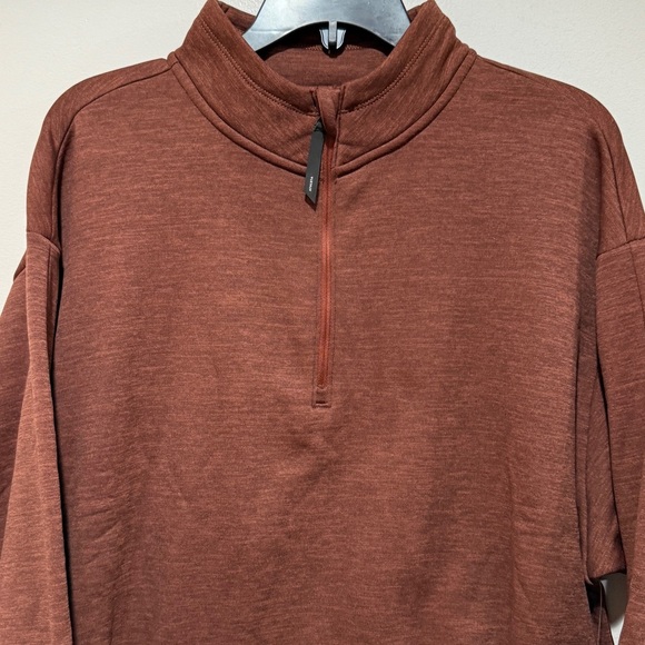 New Athleta Altitude Polartec Half Zip Sweatshirt Womens XL Mahogany Brown Fall - Picture 7 of 14